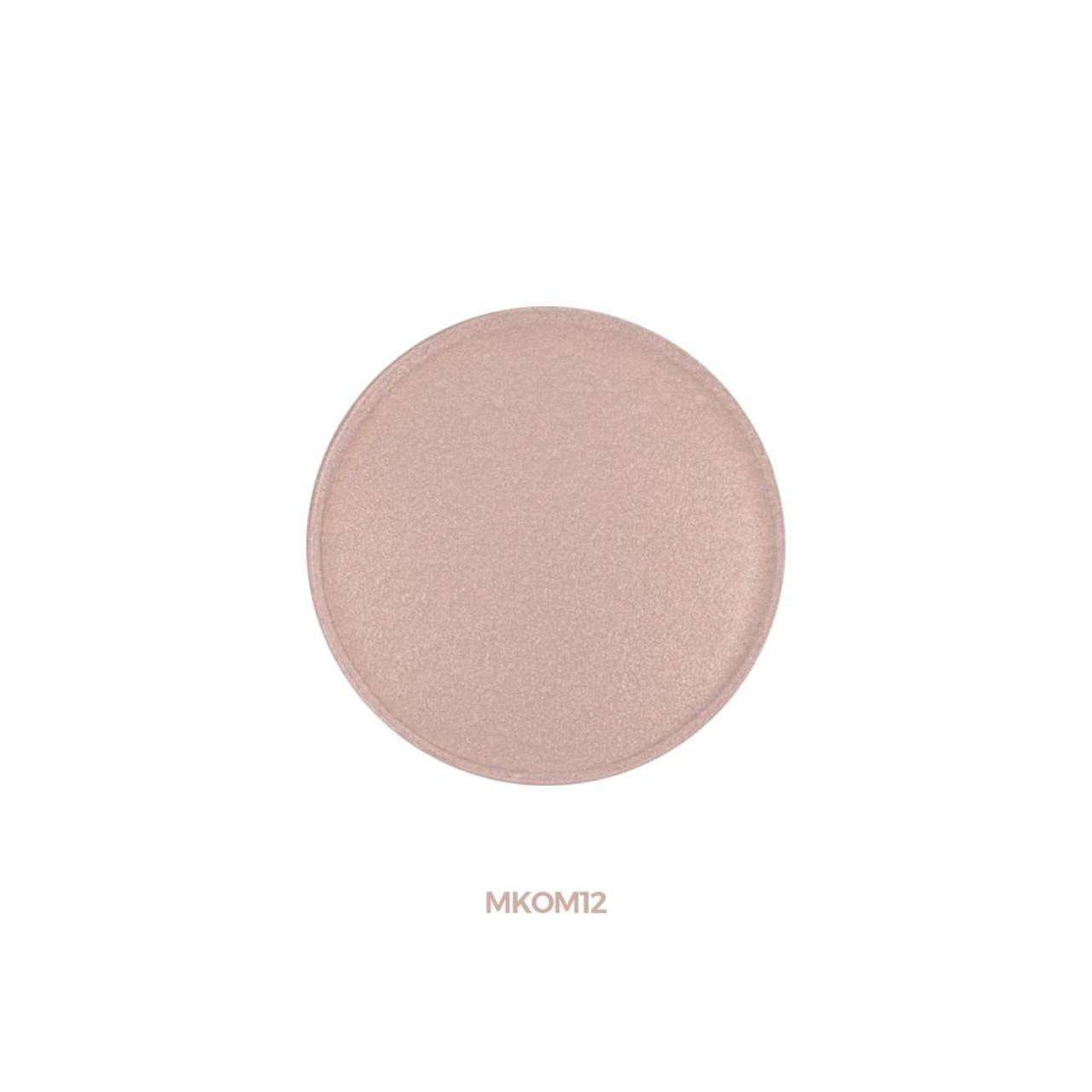 MKOM12 - Sombra de ojos en polvo prensado «Shimmer» – Metallic Rose