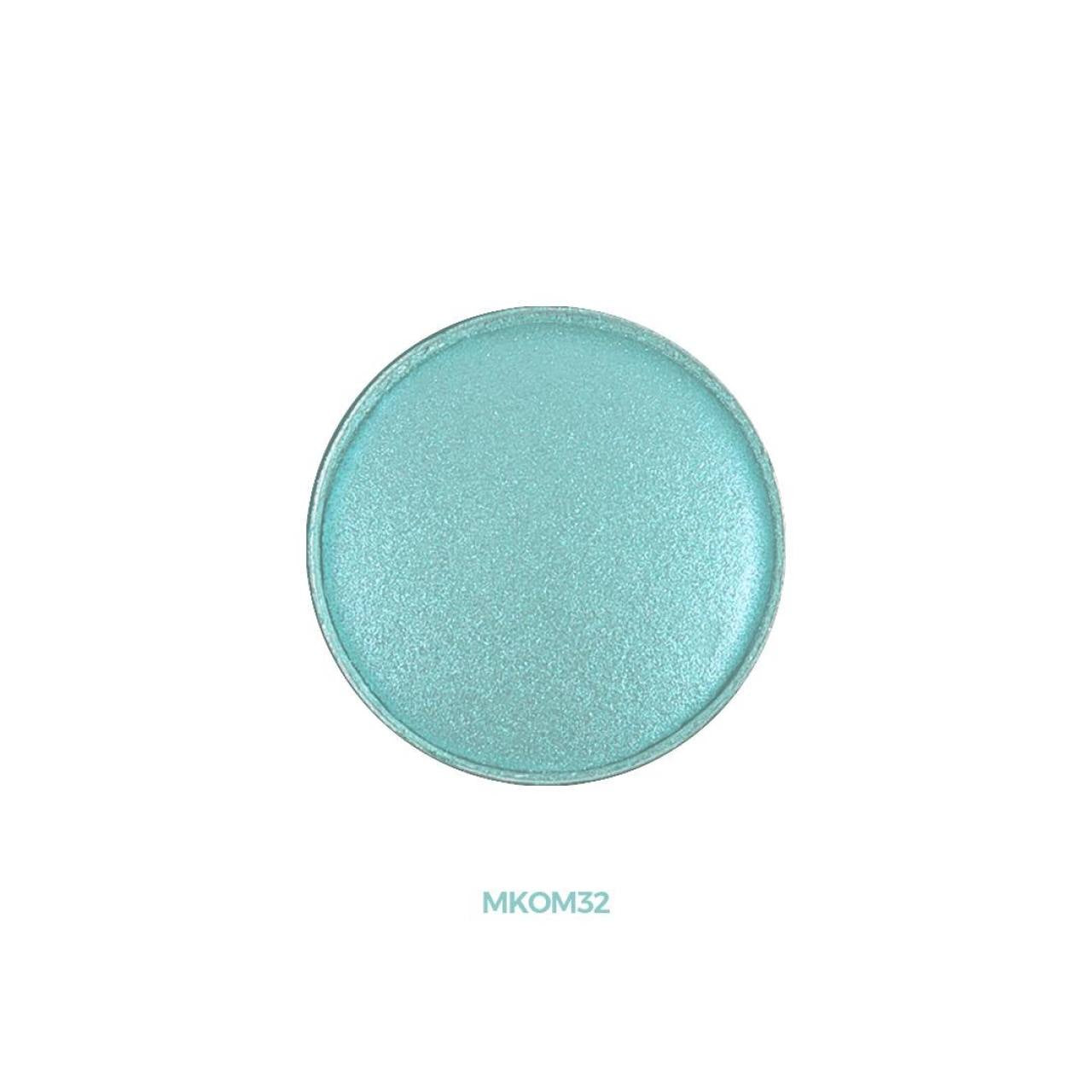 MKOM32 - Sombra de ojos en polvo prensado «Shiny» – Teal