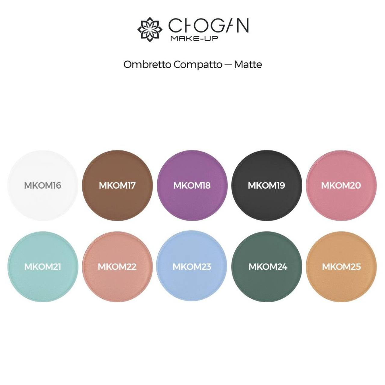 MKOM22 - Sombra de ojos en polvo prensado «Matte» – Light Coral