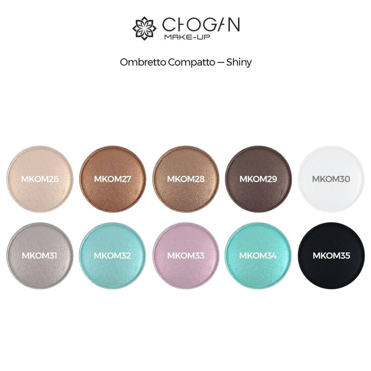 MKOM29 - Sombra de ojos en polvo prensado «Shiny» – Dark Brown