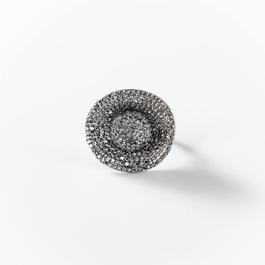 BIGAS018 - Anillo Vaquero de metal rodiado