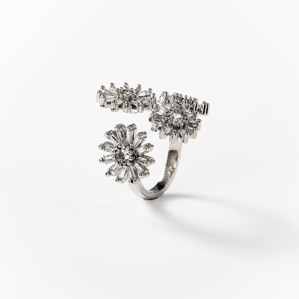 BIGAS020 - Anillo Primavera de metal rodiado