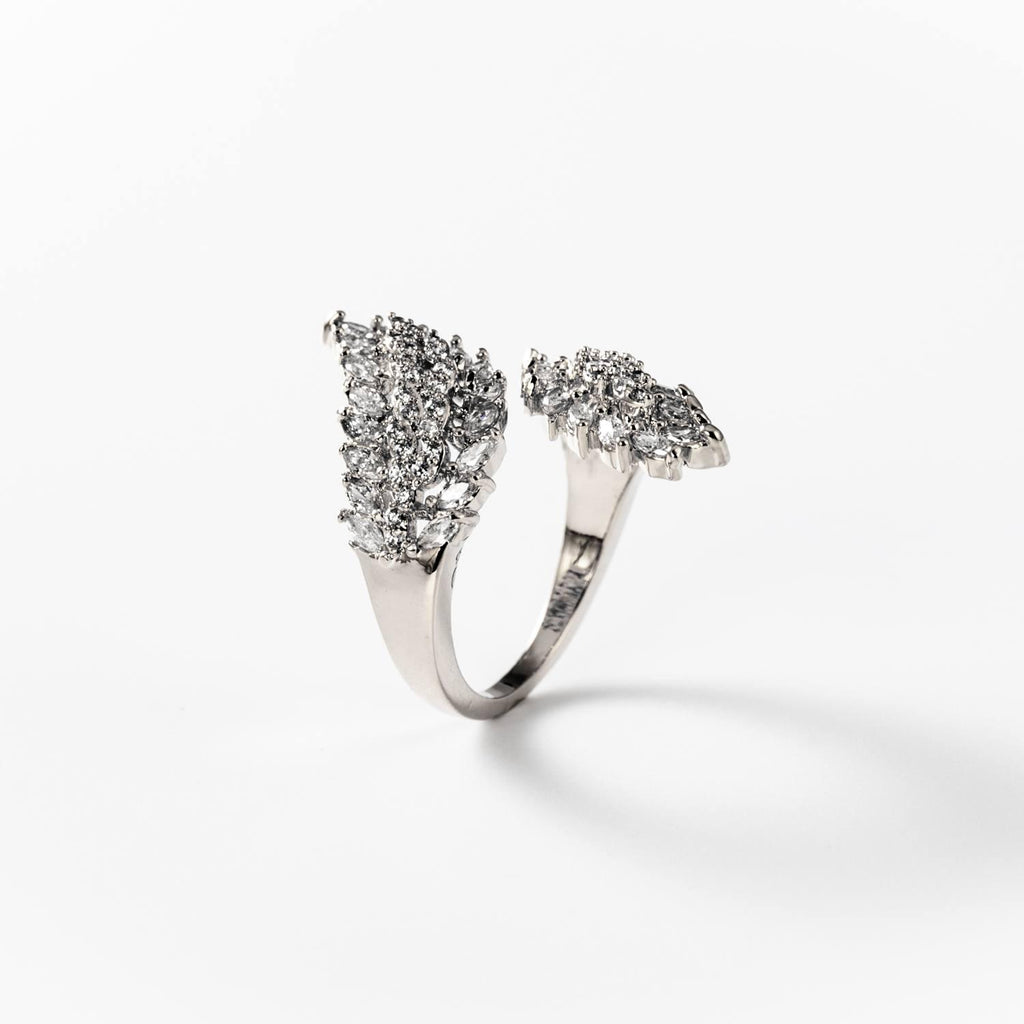 BIGAS021 - Anillo Alas de luz de metal rodiado