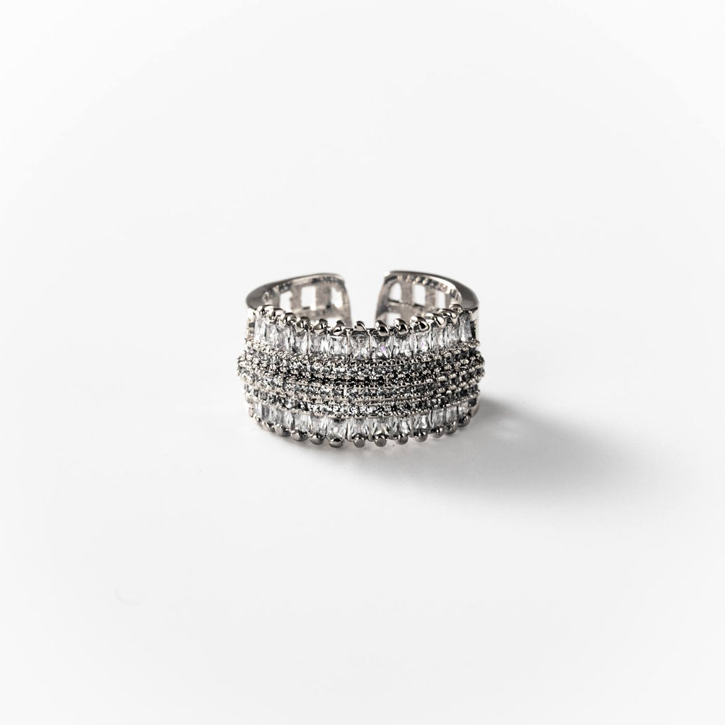 BIGAS037 - Anillo Haz de luz de metal rodiado