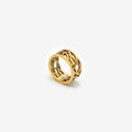 BIGAG094 - Anillo «Celtic» chapado en oro de 18 quilates