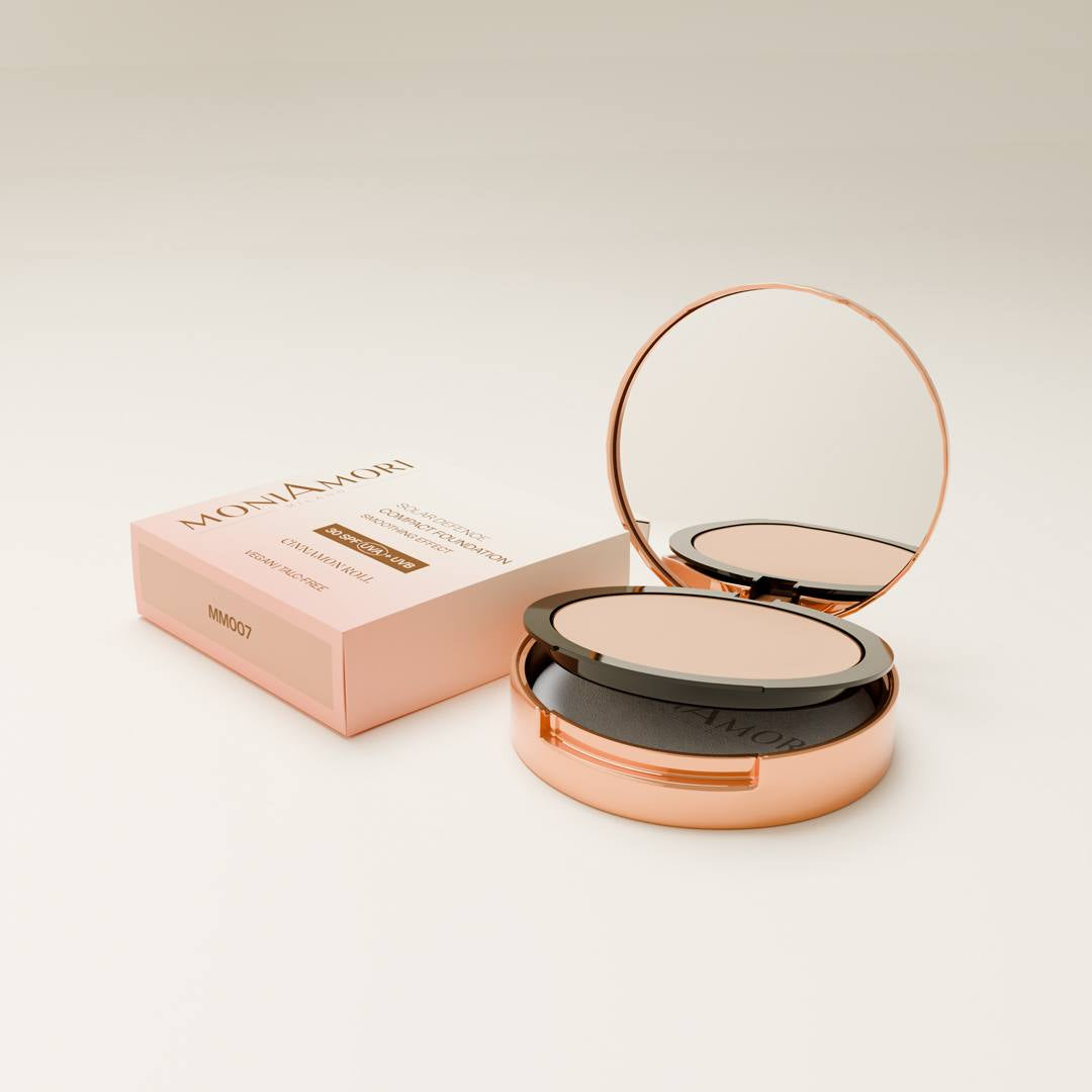 MM007 - Solar Defence Compact Foundation - Cinnamon Roll